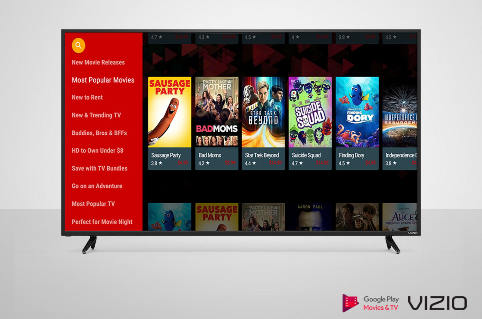 Гугл плей для смарт тв. Google Play movies & TV. Google Play Smart TV. Most popular movies.
